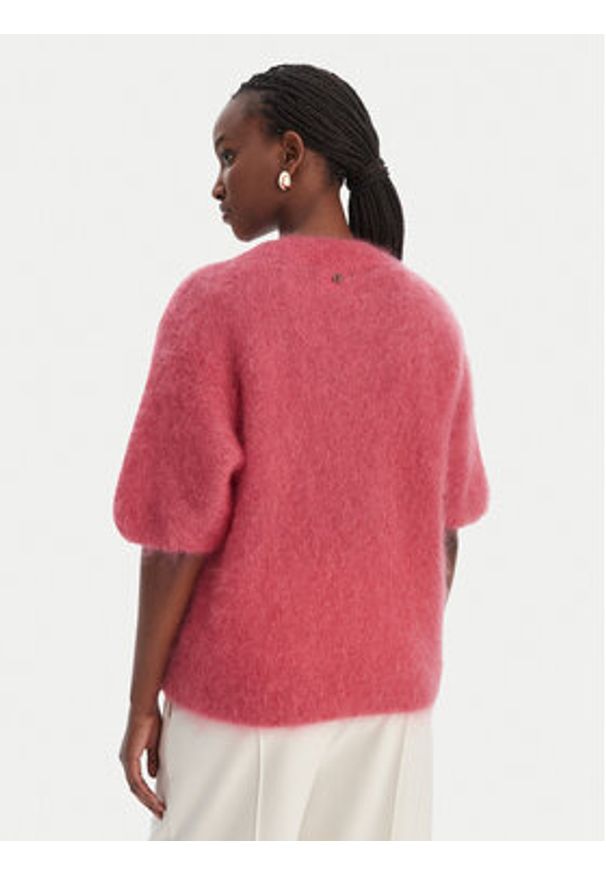 Dixie Sweter M277Y101A Różowy Relaxed Fit. Kolor: różowy. Materiał: syntetyk