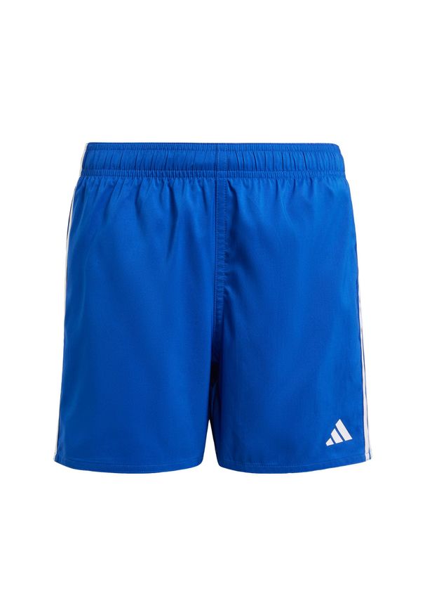Adidas - Szorty 3-Stripes Swim Kids. Kolor: biały, wielokolorowy, niebieski. Materiał: materiał