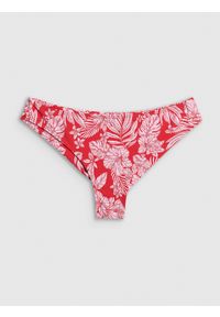4f - 4F Dół od bikini damski - czerwony S. Stan: obniżony. Kolor: czerwony. Materiał: materiał #1