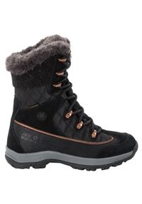 Buty do chodzenia damskie Jack Wolfskin Aspen High Texapore. Wysokość cholewki: za kostkę. Kolor: czarny. Materiał: skóra, syntetyk, materiał. Szerokość cholewki: normalna. Sport: turystyka piesza