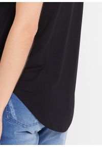Długi shirt ciążowy i do karmienia piersią LENZING™ ECOVERO bonprix czarny. Kolekcja: moda ciążowa. Kolor: czarny. Materiał: materiał. Długość: długie #3