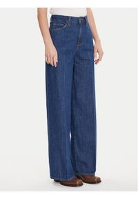 Lee Jeansy Stella 112107279 Granatowy Wide Leg. Kolor: niebieski