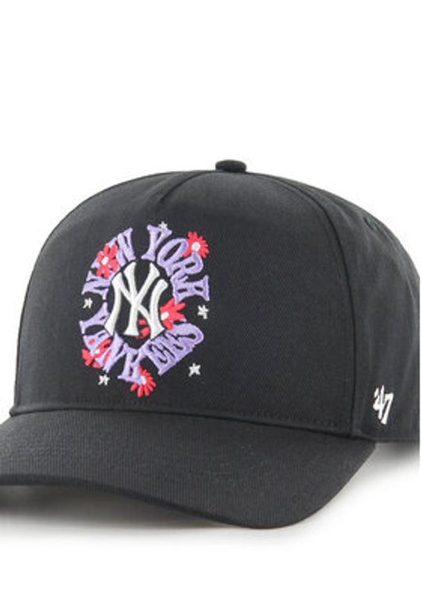 47 Brand Czapka z daszkiem New York Yankees MLB Flora Hitch B-FLRAH17HTP Czarny. Kolor: czarny. Materiał: materiał, bawełna
