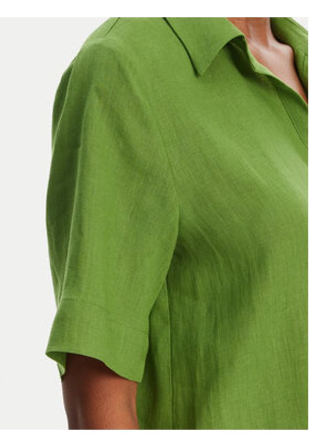 Marella Bluzka Nave 2515111032 Zielony Regular Fit. Kolor: zielony. Materiał: len