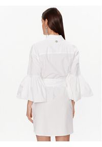 TwinSet - TWINSET Sukienka koszulowa 231TT2045 Biały Regular Fit. Kolor: biały. Materiał: bawełna. Typ sukienki: koszulowe #4