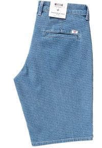 Mustang - SPODENKI MUSTANG Classic Chino Short Denim Blue 1007751 5000 310. Materiał: denim