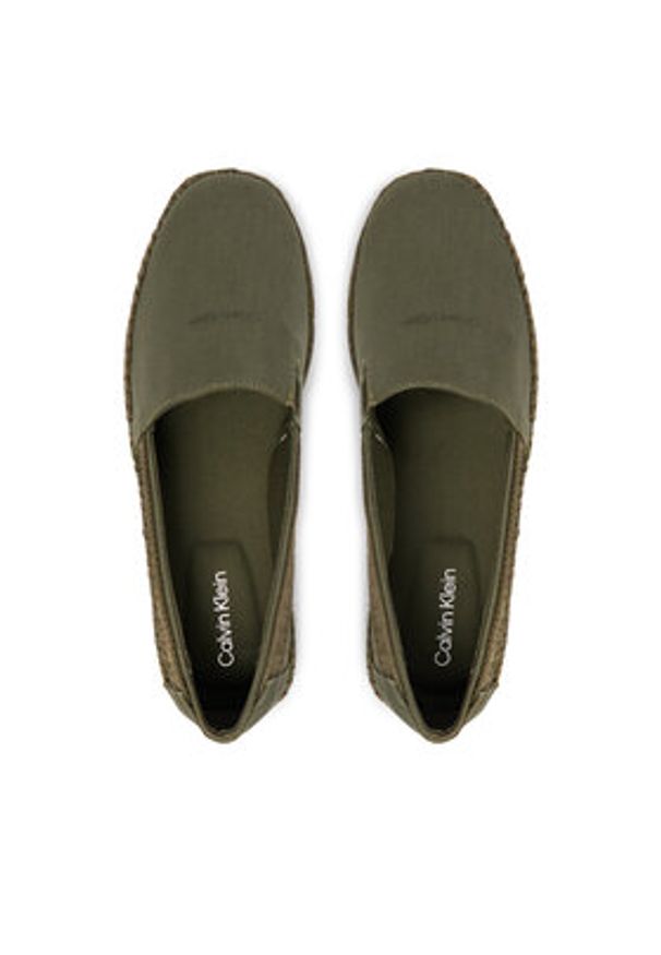 Calvin Klein Espadryle Espadrille Webbing Cv HM0HM02075 Zielony. Kolor: zielony. Materiał: materiał