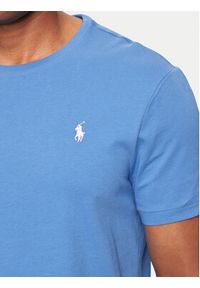 Polo Ralph Lauren T-Shirt 710671438354 Niebieski Custom Slim Fit. Typ kołnierza: polo. Kolor: niebieski. Materiał: bawełna