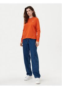 U.S. Polo Assn. Bluzka WUP0785 Pomarańczowy Regular Fit. Typ kołnierza: polo. Kolor: pomarańczowy. Materiał: bawełna #4