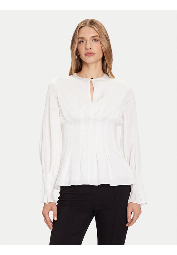 Marciano Guess Bluzka 5BGH13 7390A Biały Regular Fit. Kolor: biały. Materiał: lyocell