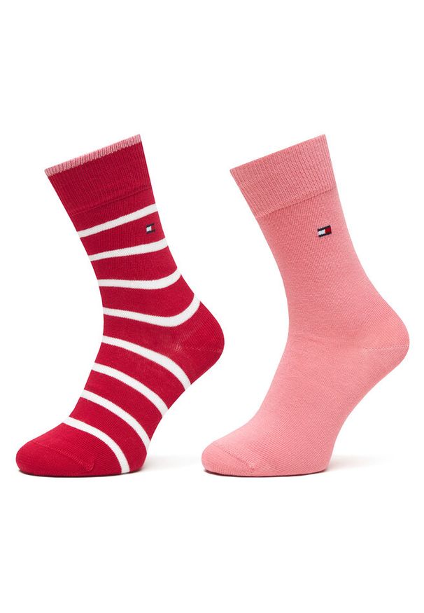 TOMMY HILFIGER - Skarpety długie Tommy Hilfiger. Kolor: różowy