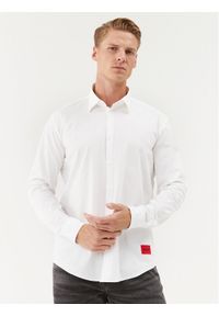 Hugo Koszula Ermo 50490733 Biały Slim Fit. Kolor: biały. Materiał: bawełna #1