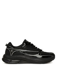 Just Cavalli Sneakersy 79QA3SJ1 ZSD43 Czarny. Kolor: czarny. Materiał: materiał