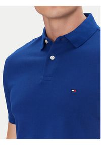 TOMMY HILFIGER - Tommy Hilfiger Polo 1985 MW0MW17770 Niebieski Regular Fit. Typ kołnierza: polo. Kolor: niebieski. Materiał: bawełna #4