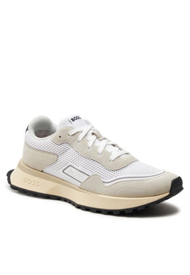 BOSS - Boss Sneakersy Jonah Runn Knsd 50517404 Biały. Kolor: biały. Materiał: materiał