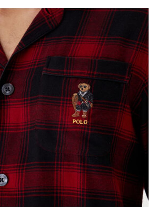 Polo Ralph Lauren Piżama 714915985003 Czerwony Regular Fit. Kolor: czerwony. Materiał: bawełna