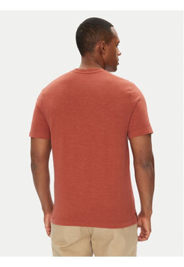 United Colors of Benetton - United Colors Of Benetton T-Shirt 36JGU105U Bordowy Relaxed Fit. Kolor: czerwony. Materiał: bawełna