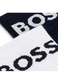 BOSS - Boss Zestaw 2 par wysokich skarpet męskich 50467707 Niebieski. Kolor: niebieski. Materiał: materiał
