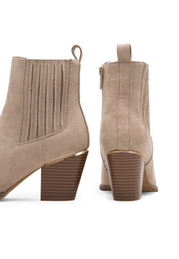 Jenny Fairy Botki TONYA WS22367-01 Beżowy. Kolor: beżowy. Materiał: materiał