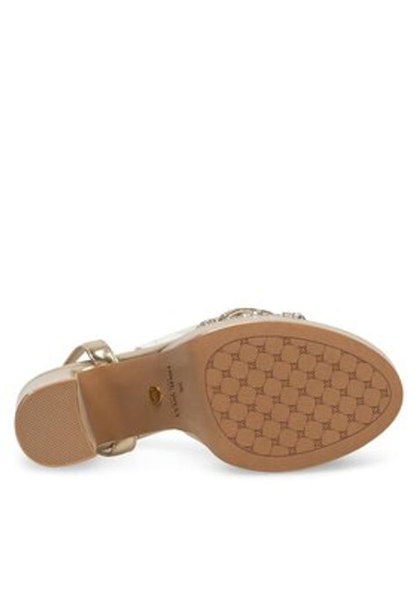 Nine West Sandały WFA2736-1 Złoty. Kolor: złoty. Materiał: syntetyk