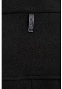 DKNY - Dkny płaszcz wełniany kolor czarny przejściowy dwurzędowy. Okazja: na co dzień. Kolor: czarny. Materiał: wełna. Styl: casual, klasyczny #3