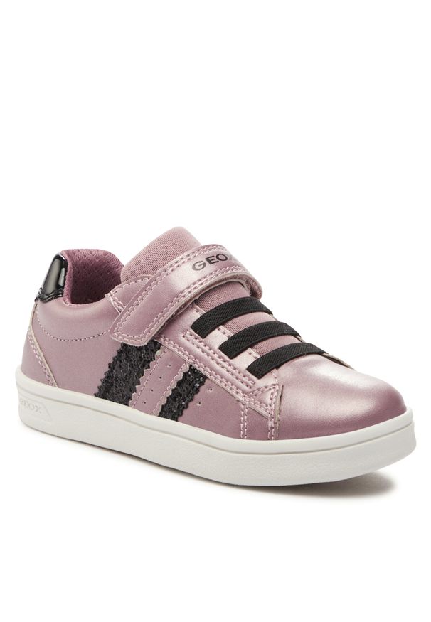 Sneakersy Geox J Djrock Girl J354ME 0NFEW C8F9B S Dk Pink/Black. Kolor: różowy