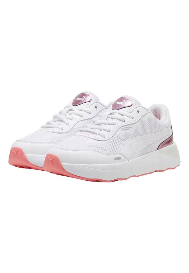 Puma - Kobiety/Panie Runtamed GirlPower Platform Trainers. Kolor: biały. Obcas: na platformie. Styl: sportowy