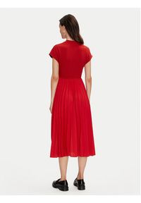 TOMMY HILFIGER - Tommy Hilfiger Sukienka codzienna WW0WW42020 Czerwony Regular Fit. Okazja: na co dzień. Kolor: czerwony. Materiał: wiskoza. Typ sukienki: proste. Styl: casual #3