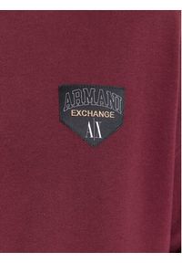 Armani Exchange Bluza 6RZMJE ZJDPZ 14AU Bordowy Regular Fit. Kolor: czerwony. Materiał: bawełna, syntetyk