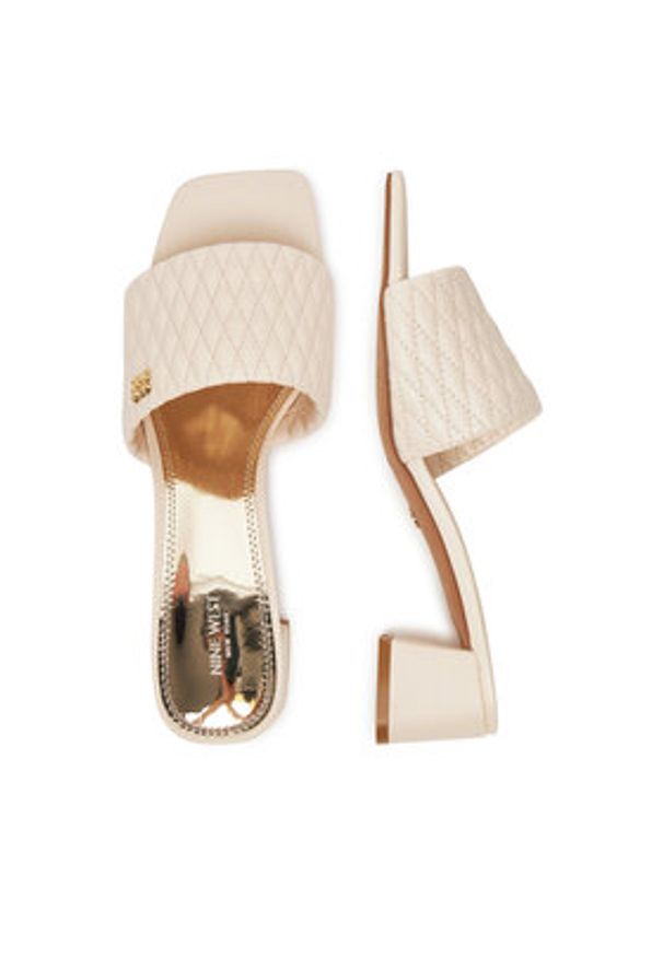 Nine West Klapki S4S96897-01 Beżowy. Kolor: beżowy. Materiał: syntetyk, materiał