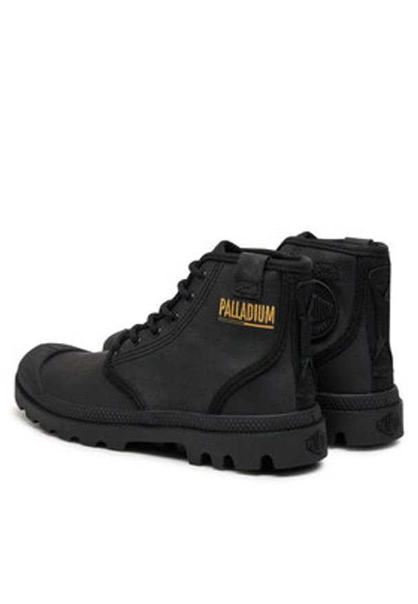 Palladium Trapery PAMPA HI COATED 74375-008-M Czarny. Kolor: czarny. Materiał: materiał