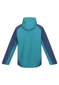 Regatta - Męska Kurtka Przeciwdeszczowa Britedale LED. Kolor: wielokolorowy, niebieski, zielony. Sport: turystyka piesza #2