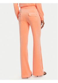 Juicy Couture Spodnie dresowe Layla JCSEBJ001 Pomarańczowy Flared Leg. Kolor: pomarańczowy. Materiał: syntetyk