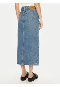 Calvin Klein Jeans Spódnica jeansowa J20J224532 Niebieski Straight Fit. Kolor: niebieski. Materiał: bawełna #3
