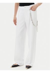 Pinko - PINKO Jeansy 104601 A2DO Biały Relaxed Fit. Kolor: biały