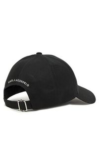 Karl Lagerfeld - KARL LAGERFELD Czapka z daszkiem A2W33062 Czarny. Kolor: czarny. Materiał: bawełna #2
