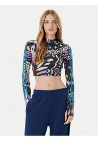 Adidas - adidas Bluzka Farm Rio JL8649 Kolorowy Slim Fit. Materiał: syntetyk. Wzór: kolorowy