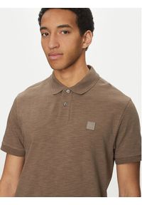 BOSS Polo 50536728 Beżowy Regular Fit. Typ kołnierza: polo. Kolor: beżowy. Materiał: bawełna #5