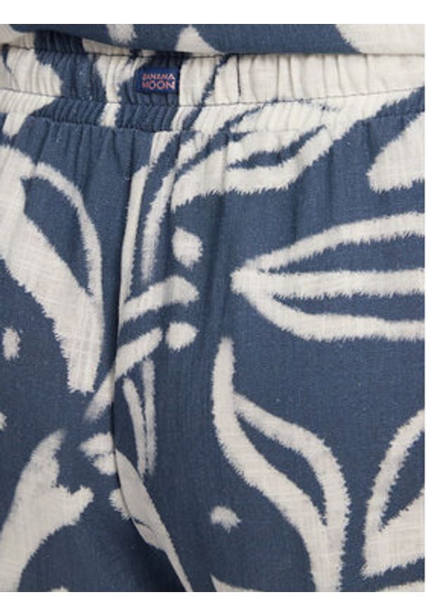 Banana Moon Szorty materiałowe William Floreal MHX74 Niebieski Loose Fit. Kolor: niebieski. Materiał: wiskoza