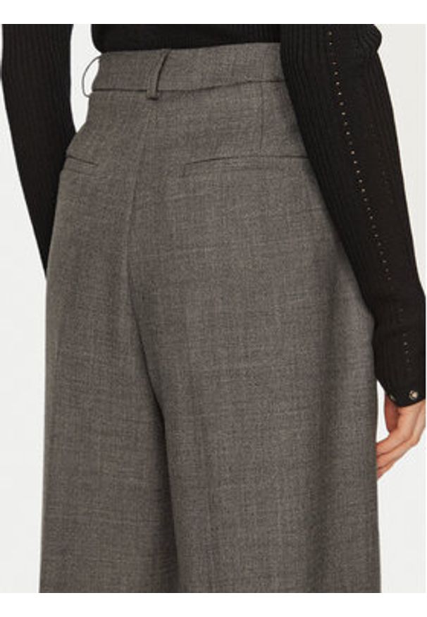 Herskind Spodnie materiałowe Olsen 5329140 Szary Relaxed Fit. Kolor: szary. Materiał: wełna