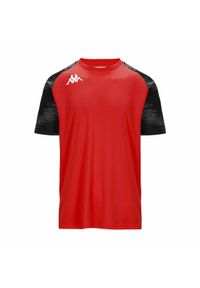 Koszulka Kappa Daverno. Kolor: wielokolorowy, czarny, czerwony. Sport: piłka nożna, fitness #1