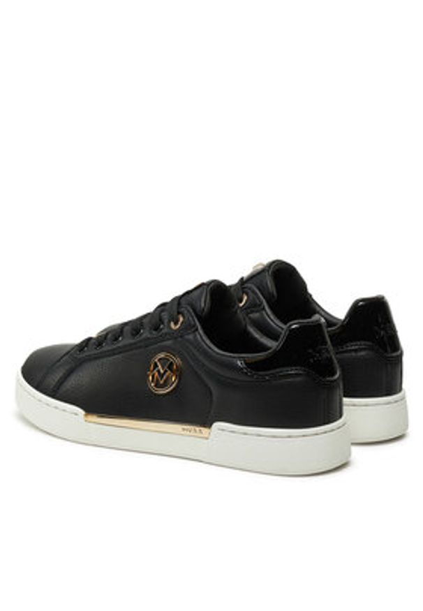 MEXX Półbuty MI001010443W Czarny. Kolor: czarny. Materiał: skóra