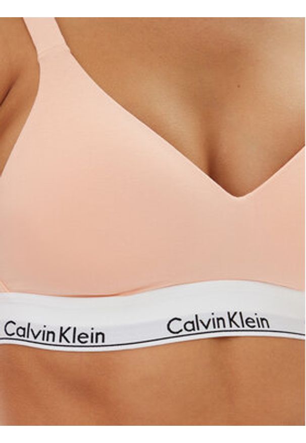 Calvin Klein Underwear Biustonosz top 000QF7900E Pomarańczowy. Kolor: pomarańczowy. Materiał: bawełna