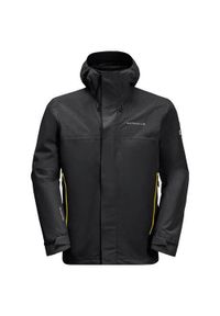 Kurtka uniwersalna męska Jack Wolfskin 11149416350. Typ kołnierza: kaptur. Kolor: wielokolorowy, czarny. Materiał: syntetyk