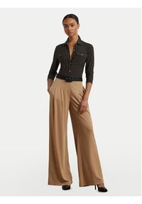 Lauren Ralph Lauren - LAUREN RALPH LAUREN Koszula 200971090001 Czarny Slim Fit. Kolor: czarny. Materiał: syntetyk #4