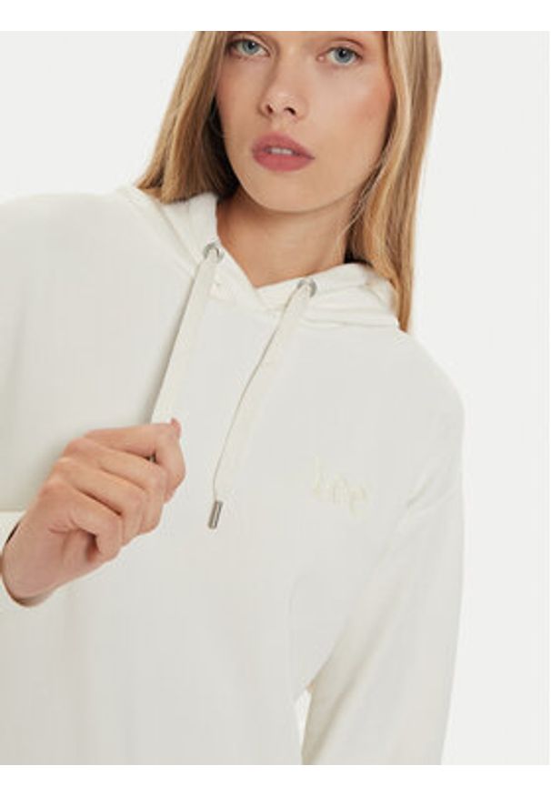 Lee Bluza Essential 112341539 Écru Relaxed Fit. Materiał: bawełna