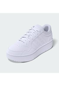 Buty Kobieta Adidas Hoops 3.0 Bold biały. Okazja: na co dzień. Kolor: biały. Sport: turystyka piesza