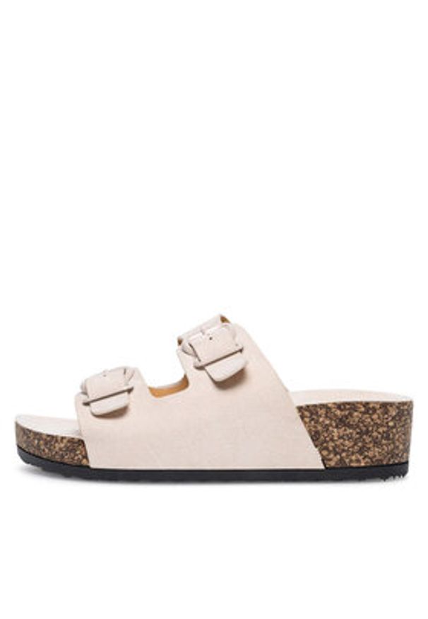 Clara Barson Klapki WYL1910-3 Beżowy. Kolor: beżowy. Materiał: materiał