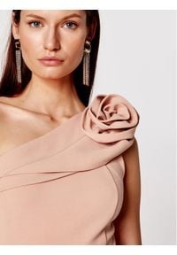 Babylon Sukienka koktajlowa N_MF5012 Różowy Slim Fit. Kolor: różowy. Styl: wizytowy #3