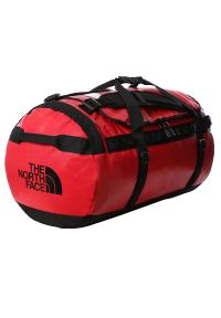 Torba The North Face Base Camp Duffel L 0A52SBKZ31 - czerwona. Kolor: czerwony. Materiał: nylon. Wzór: paski